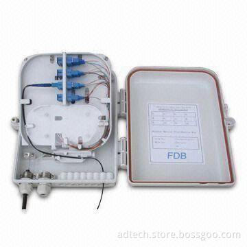Fiber-optic Terminal Box with Two Inlet Ports and 16 Outlet Ports
